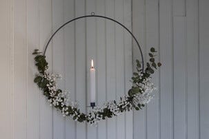 Liljeholmen Kruunukynttilä valkoinen 30 kpl, 100 prosenttia steariinia