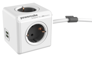 PowerCube Extended USB grenuttag 4+2