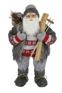 Tomte med skidor, 80 cm