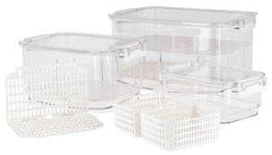 Duo Large Säilytyslaatikko jääkaappiin vihannekset, 4,8 l