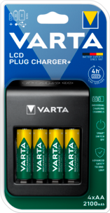Akkulaturi VARTA LCD Plug Charger+
