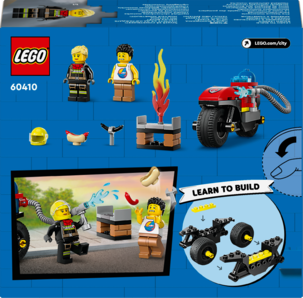 LEGO City Palokunnan pelastusmoottoripyörä 60410, yli 4-vuotiaille