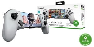MG-X Pro spillkontroll for iPhone