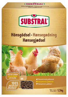 Substral hönsgödsel pelleterad, 1,5 kg