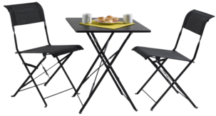 Caféset med bord och 2 stolar