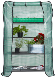 Miniväxthus/blomhylla