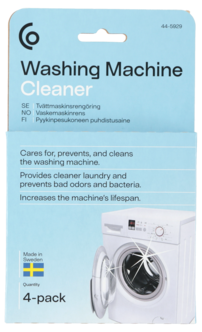 Rengjøringstabletter til vaskemaskin, 4-pakning