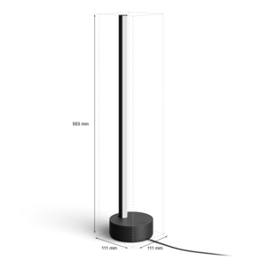 Philips Hue WCA Gradient Signe svart bordlampe