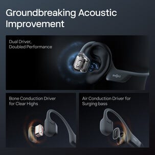 Shokz OpenRun Pro 2 Mini, open-ear, bone conduction hörlurar