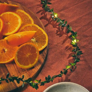 Ljusslinga gröna blad, batteri, inomhus, 3 m