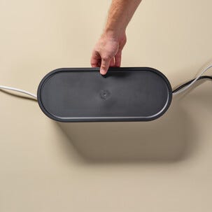 Kabellåda plast, sladdgömma för kablar och grenuttag