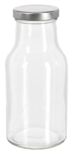 Glasflaska med skruvlock 0,3 liter