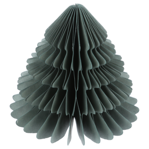 Pappersgran dekoration, veckad med magnet, 10 cm