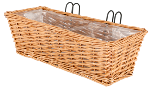 Blomlåda pilträ med krokar