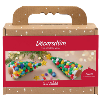 Creativ Company Mini DIY Kit julepynt juletre, fra 4 år