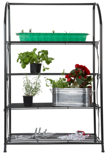 Miniväxthus/blomhylla