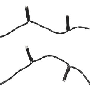 Solcelledrevet lysslynge med timer og varmhvitt LED-lys, 14 m