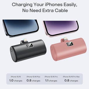 Powerbank Plug In Lightning, 5000 mAh