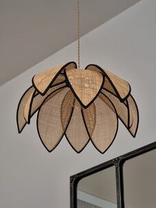 Osram Lotus Kattovalaisin rottinki 48 cm E27 ruskea