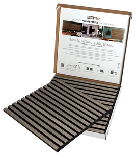 FibroTech Square akustikkpanel til vegg og tak, 2-pakning