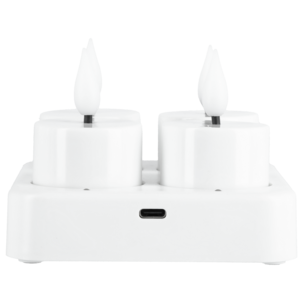 Oppladbare LED-telys 4-pakning Northlight med lader