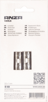 Anza Varaterä maalikaapimeen 30 mm, 2 kpl