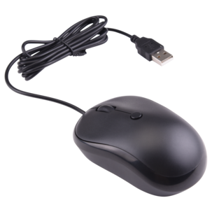 Exibel datormus med sladd, optisk