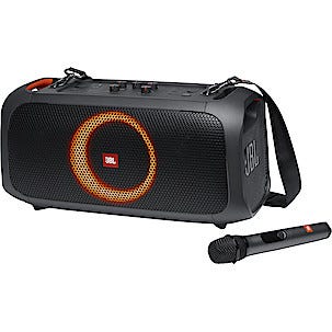 JBL PartyBox On-The-Go høyttaler med trådløs mikrofon