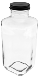 Lasipullo ja kierrekansi