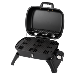 Liten, portabel elgrill med lock och termometer, 2200 W