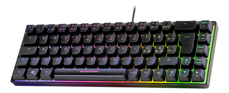 Deltaco DK240 gaming tangentbord 60 procent, svart