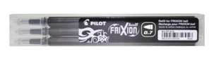 Refill til Pilot Frixion Clicker kryssordpenn, 3-pakning