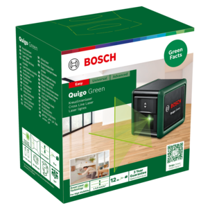 Bosch Quigo Green Ristilinjalaser, vihreä