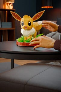 4D Build Pokémon Eevee 3D-puslespill, fra 12 år