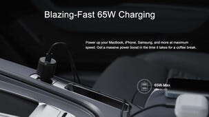 Mobillader til bil 12 V med 2 x USB-C, 65 W billader