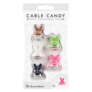 Johdonpidike Cable Candy Bunny Beans 5 kpl
