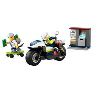 LEGO City Takaa-ajo poliisimoottoripyörällä 60455, 4+
