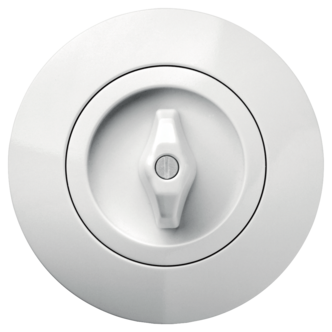 Hager serie 1930 innfelt strømbryter trapp med vribryter, porselen