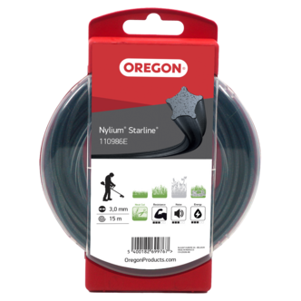 Oregon Nylium Starline trimmertråd, 3,0 mm x 15 m