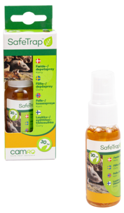 SafeTrap fälla och depåspray, lockbete för möss