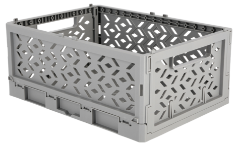 Klappboks av resirkulert plast, large 33 x 24,5 x 13,8 cm