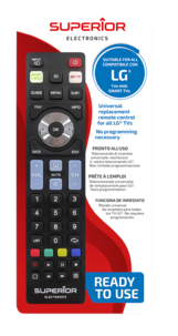 Superior universal fjärrkontroll till LG, SUPTRB007