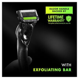 Gillette Labs Exfoliating barberhøvel med 2 barberblader.