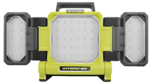 Ryobi RLPH18-0 hybrid arbeidsbelysning med LED-paneler