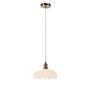 Markslöjd Kurage pendellampa glas och antik mässing-stil