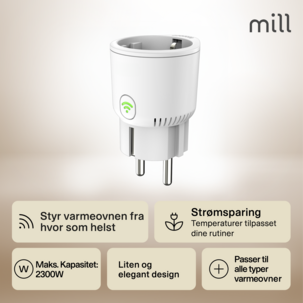 Mill Smart WiFi Plug termostat till element