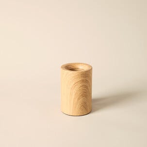 Deco bordslampa E27 metall med träoptik, Northlight