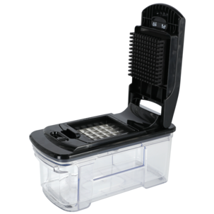 Grønnsakskutter manuell med to bladstørrelser, 1,5 liter