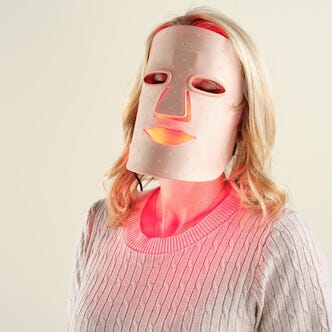 Capere LED-maske for lysbehandling av ansikt