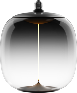 Smokey LED-lampa E27, magnetiskt filament, 25 cm